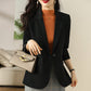 Blazer drapeado informal sencillo