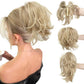 Cola de caballo con pinzas sinteticas Extensiones de pelo Diy Hairpiece Hair Bun