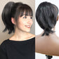 Cola de caballo con pinzas sinteticas Extensiones de pelo Diy Hairpiece Hair Bun